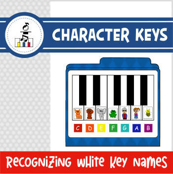 Character Piano Keys File Folder