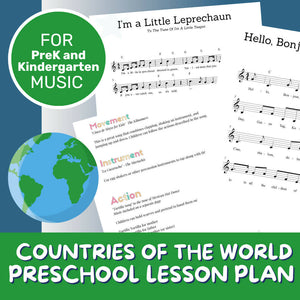 Around The World Music Lesson Plan (PreK - 2)