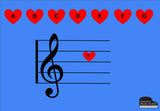 Valentine's Treble Clef Digital Game