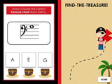 Find the Treasure | Bass Space Notes | Interactive Digital Music Game