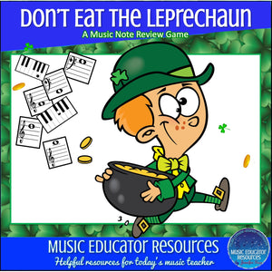 Don't Eat the Leprechaun | Music Note Review Game | St. Patrick's Day