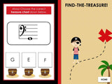 Find the Treasure | Bass Line Notes | Interactive Digital Music Game