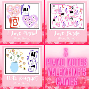 3 Valentine's Day Games for Beginners | Piano Notes