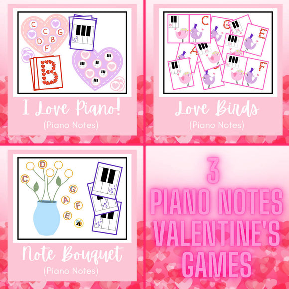 3 Valentine's Day Games for Beginners | Piano Notes