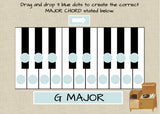 CHORDS ON THE KEYBOARD (PIANO TRIADS) BOOM CARDS