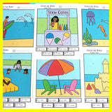Summer Themed Color by Note - Treble Clef and Bass Clef | End of Year Activities