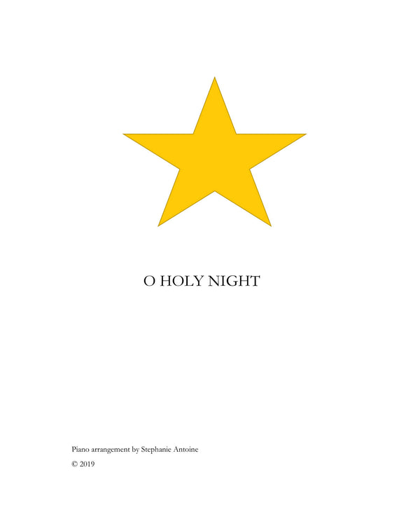 O Holy Night - piano and lyrics
