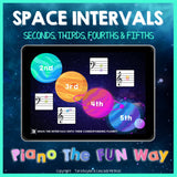 Boom Cards: Space Intervals: Sorting Seconds to Fifths