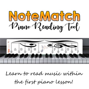 NoteMatch Piano Reading Tool (Magnetic and dry-erase board)