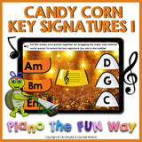 Boom Cards: Candy Corn Key Signatures 1 (Treble)