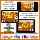 Boom Cards: Candy Corn Sharp Key Signatures Level 2 (Bass)