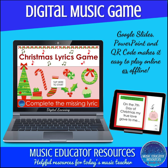 Christmas Lyrics Game | Digital Music Game