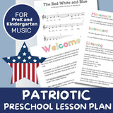 Music Lesson Plan | Patriotic America USA | Movement and Musical Activities