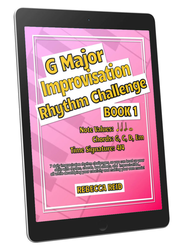 G Major Improvisation Rhythm Challenge Book 1 (PDF with Studio License)
