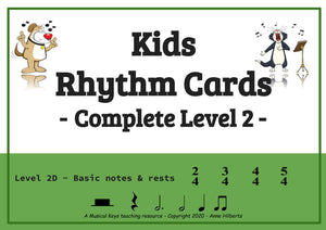 Rhythm Flash Cards - Complete Level 2 - Digital!