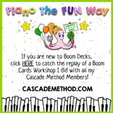 Boom Cards: Piano Keys (St. Pattys Edition) - White Piano Key Note Recognition for Beginners