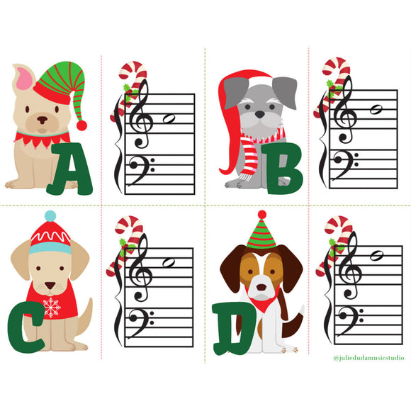 Matching Musical Christmas Puppies