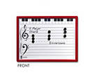 E-Z Notes Piano/Staff Board (red) - 9 x 12