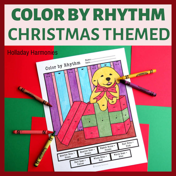 Christmas Themed Color By Rhythm Christmas Music Activities Music christmas-themed-color-by-rhythm-christmas-music-activities-music