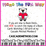 Boom Cards: Interval Puzzle 2nds to 5ths Valentines Themed