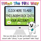 Boom Cards: Piano Keys (Easter)