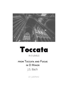 Toccata in 3 Levels, from Toccata & Fugue in D Minor, J.S. Bach, arr. JudisPiano