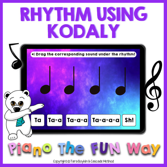 Boom Cards: Rhythm (Using Kodaly)