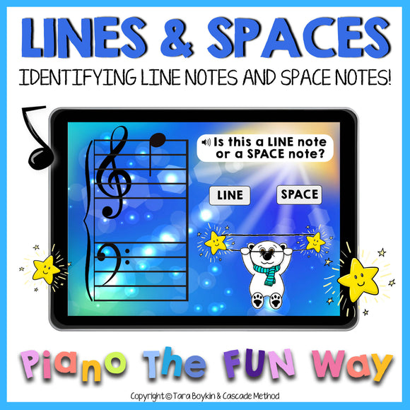 Boom Cards: Line Notes & Space Notes