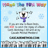 Boom Cards: Snowman Chords (Major Chords: C, D, E, F, G, A & B)