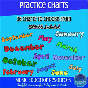 Practice Charts | Reproducible