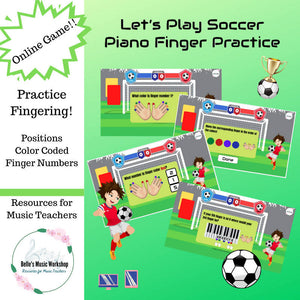 Let's Play Soccer - Piano Finger Practice Game
