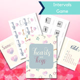 Hearts and Keys - Intervals Game
