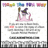 Boom Cards: Beginner Piano Keys - Halloween Edition
