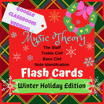 Digital Google Classroom Music Theory - Winter Holidays Edition