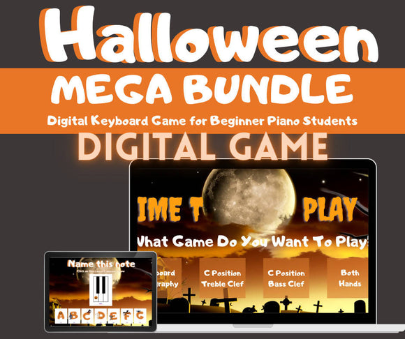 Halloween Mega Bundle Digital Keyboard Game for Beginners