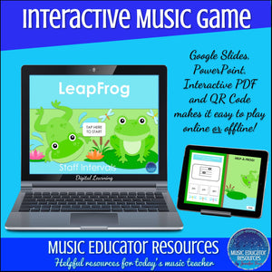 LeapFrog | Staff Intervals | Interactive Digital Music Game