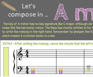 Fun composing activity in A minor