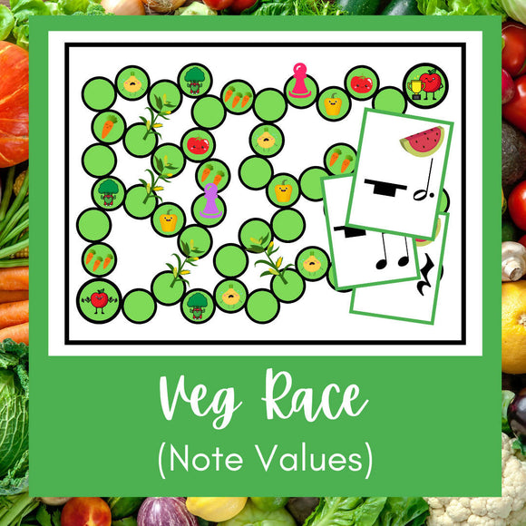 Veg Race | Note Values Game