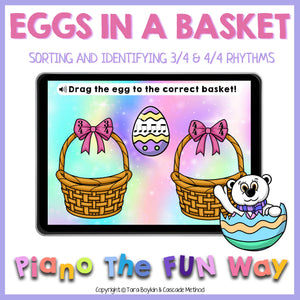 Boom Cards: Easter Eggs in a Basket