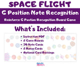 Space Flight- G Position Note Recognition Board Game