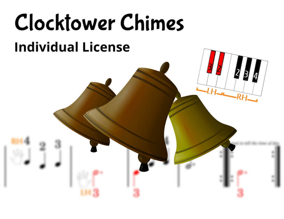 Clocktower Chimes - Finger Number Notation - INDIVIDUAL LICENSE