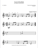 Carol of the Bells - 3 leveled arrangements (Studio License) - arr. JudisPiano