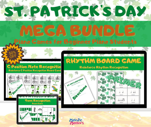 St. Patrick's Day Piano Games Mega Bundle 50% Off