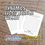Dynamics Word Search Packet