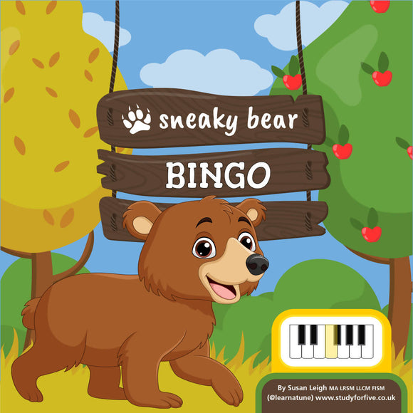 Sneaky Bear Bingo: a piano key game
