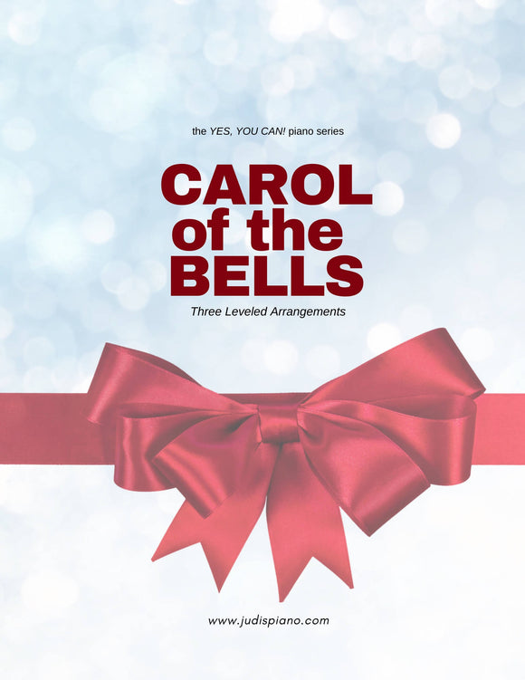 Carol of the Bells - 3 leveled arrangements (Studio License) - arr. JudisPiano
