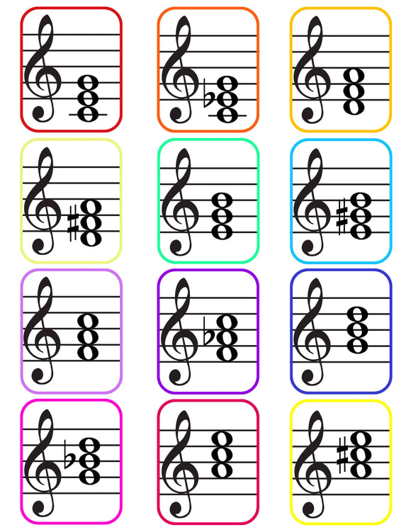 Chords Flashcards (with Board Game)