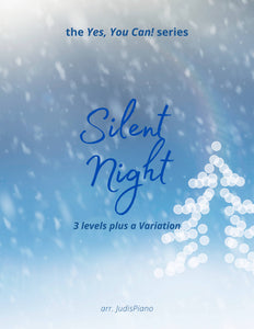 Silent Night / 3 Levels plus a Variation (Studio License) arr. JudisPiano