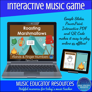 Roasting Marshmallows | Hands and Finger Numbers | Interactive Digital Music Game