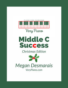 "Middle C Success - Christmas Edition" Beginner Piano Sheet Music (Studio License)